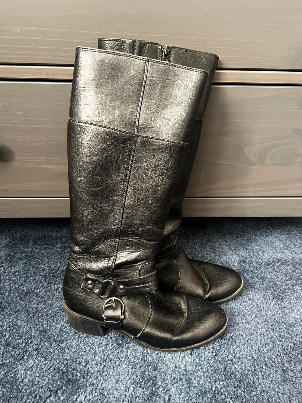Life Stride Black Knee-High Riding Boots